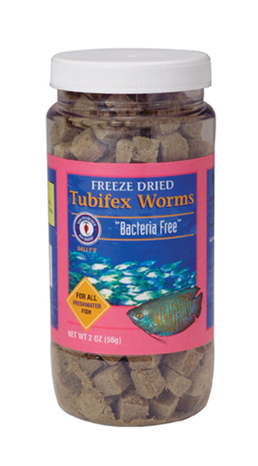 San Francisco Bay Brand Bacteria Free Tubifex Worms Freeze Dried Fish Food 56 g 1ea/2 oz