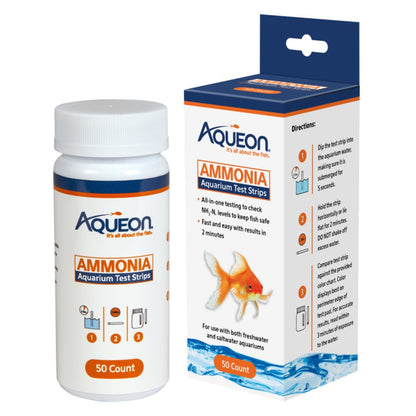 Aqueon Ammonia Aquarium Test Strips 1ea/50 ct