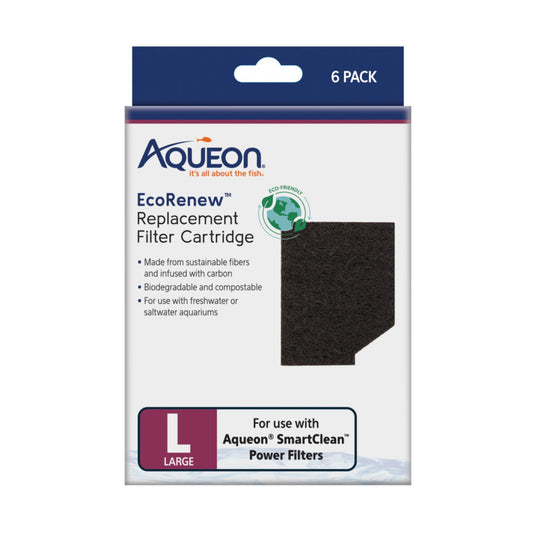 Aqueon EcoRenew Filter Cartridges Large, 1ea/6 pk