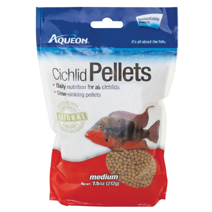 Aqueon Cichlid Food 1ea/Medium 7.5 oz