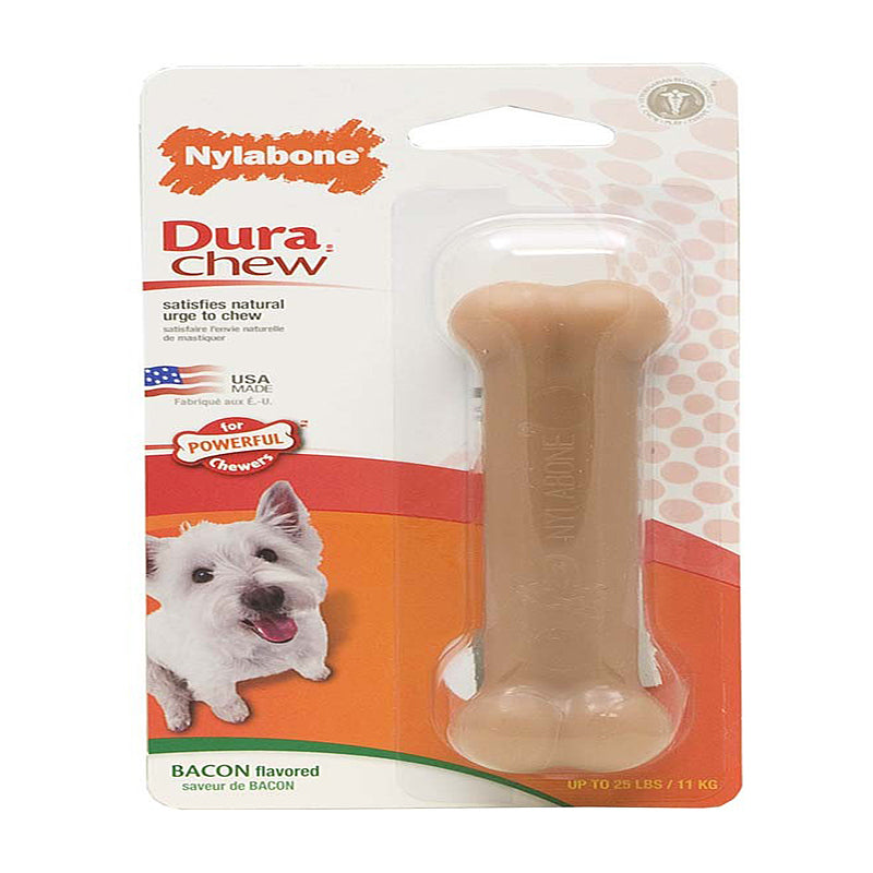 Nylabone Power Chew Dog Toy Bacon 1ea/SMall/Regular - Up To 25 Ibs.