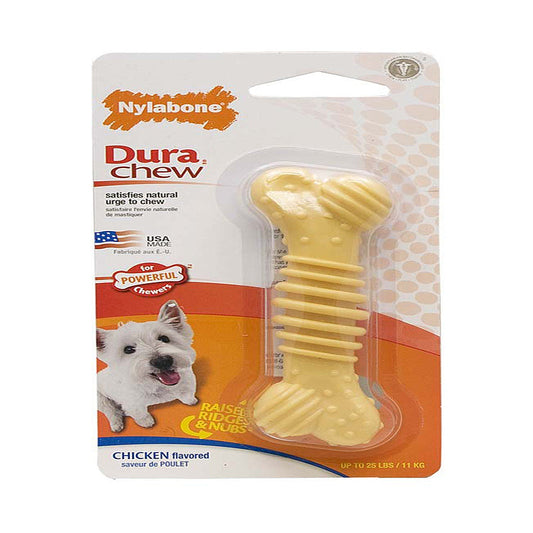 Nylabone Power Chew Textured Dog Bone Chew Toy Flavor Medley 1ea/SMall/Regular - Up To 25 Ibs.