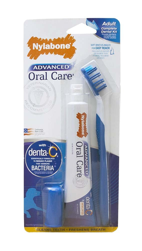 Nylabone Advanced Oral Care Dog Dental Kit Original 1ea