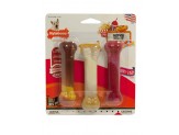 Nylabone Flavor Frenzy Power Chew Triple Pack Chili Cheese Dog, Popcorn & Cherry 1ea/SMall/Regular - Up To 25 Ibs.