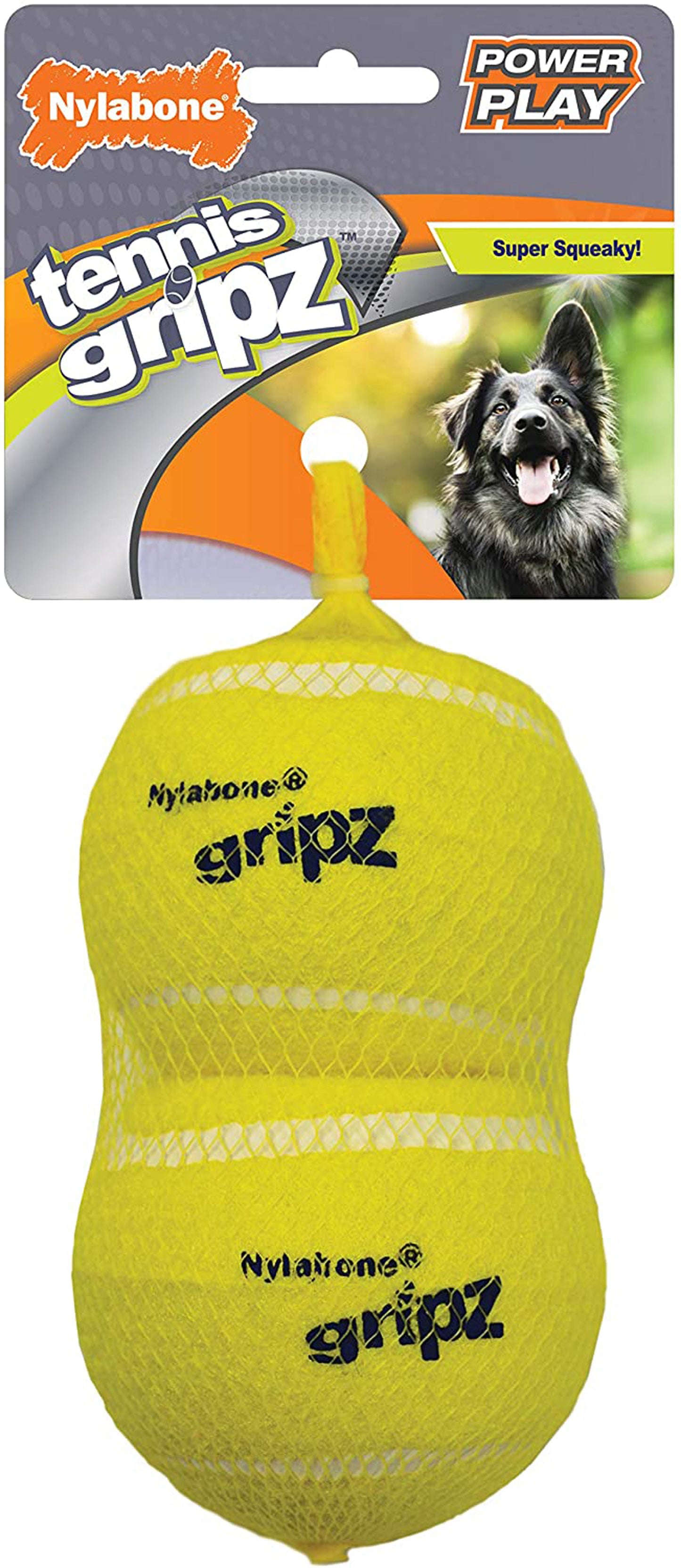 Nylabone Power Play Dog Tennis Ball Gripz 1 Count 1ea/Large