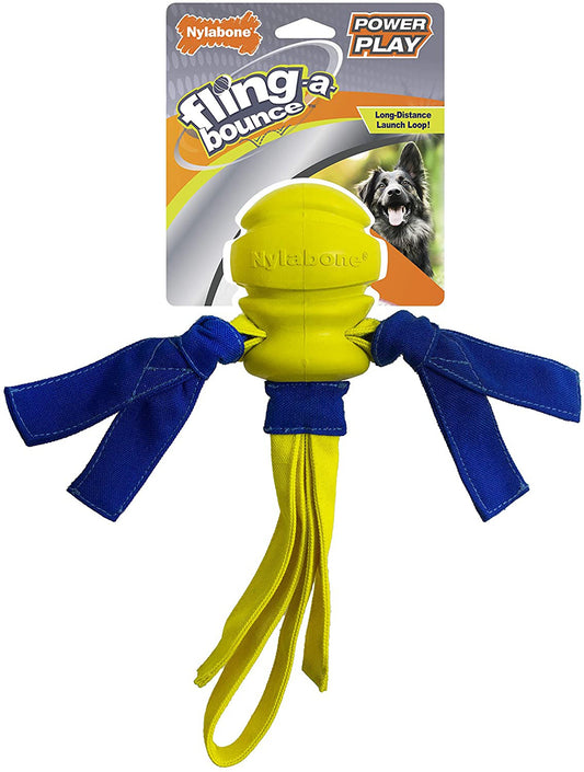 Nylabone Power Play Fling-a-Bounce Interactive Dog Toy 1ea/Large/Giant - Up To 50 lb