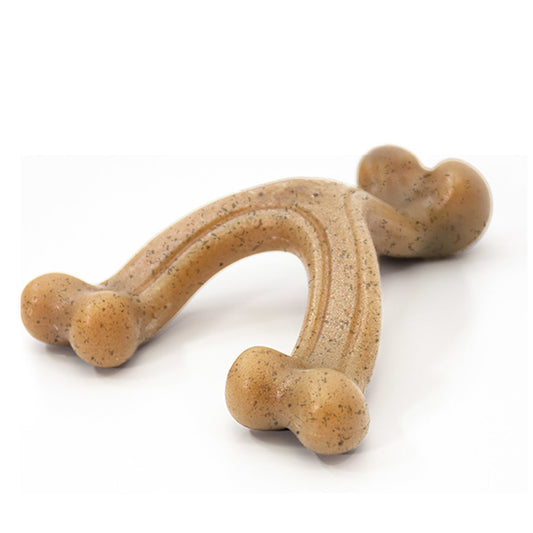 Nylabone Gourmet Style Strong Wishbone Dog Chew Toy Chicken 1ea/Large/Giant - Up To 50 lb