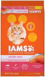 IAMS Proactive Health Adult Dry Cat Food Salmon 1ea/16 lb