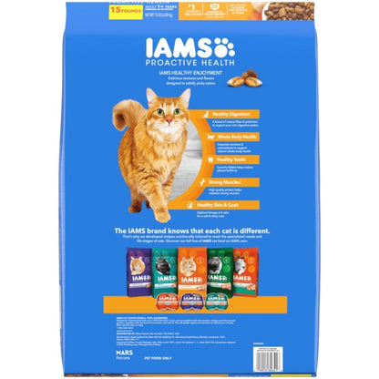 IAMS ProActive Health Healthy Enjoyment Dry Cat Food Chicken & Salmon 1ea/15 lb