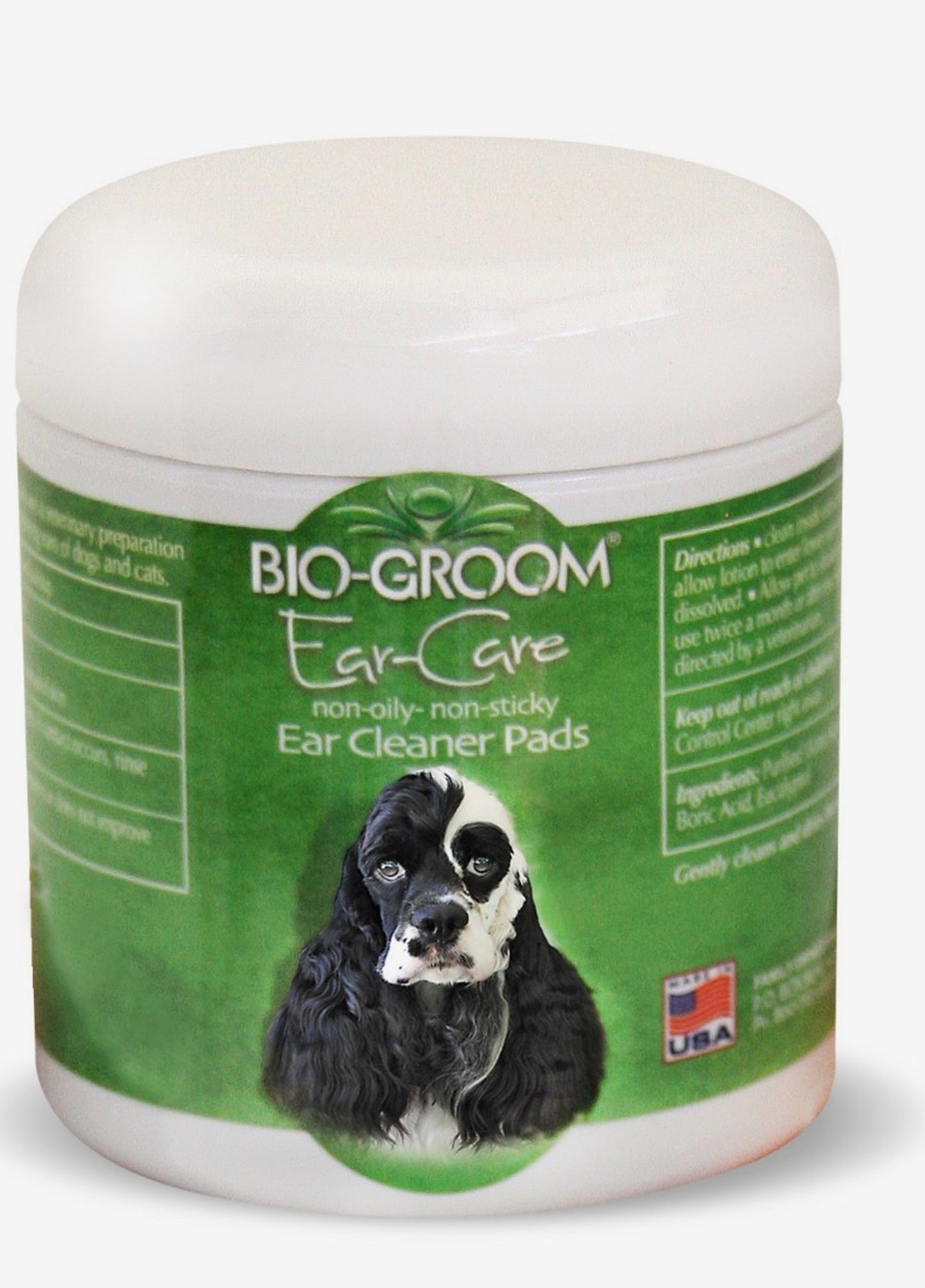 Bio Groom Ear Care Non-Oily Non-Sticky Medicated Ear Cleaner Pads 1ea/25 Pads