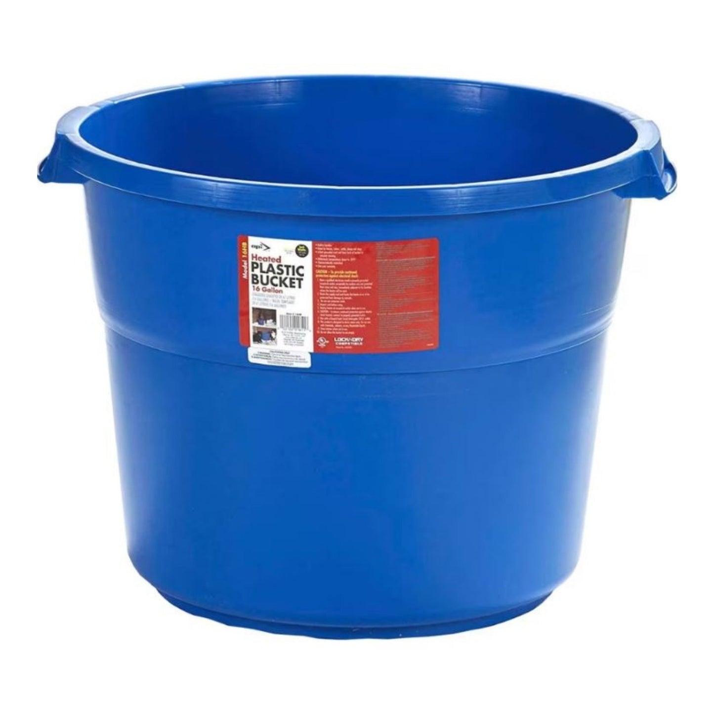 Heated Plastic Bucket 16 Gallon