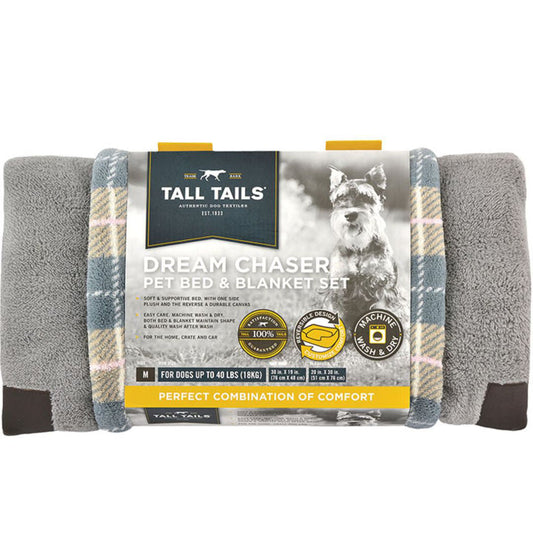 Tall Tails Dog Cabin Comfort Dream Bed Blanket Tan Medium