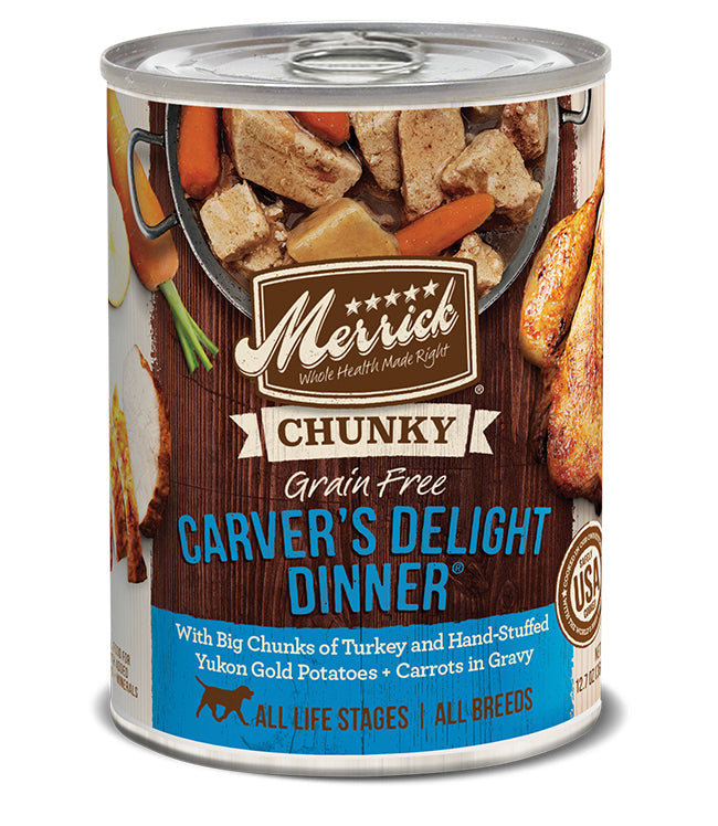 Merrick Dog Chunky Carvers Delite 12.7oz. (Case of 12)