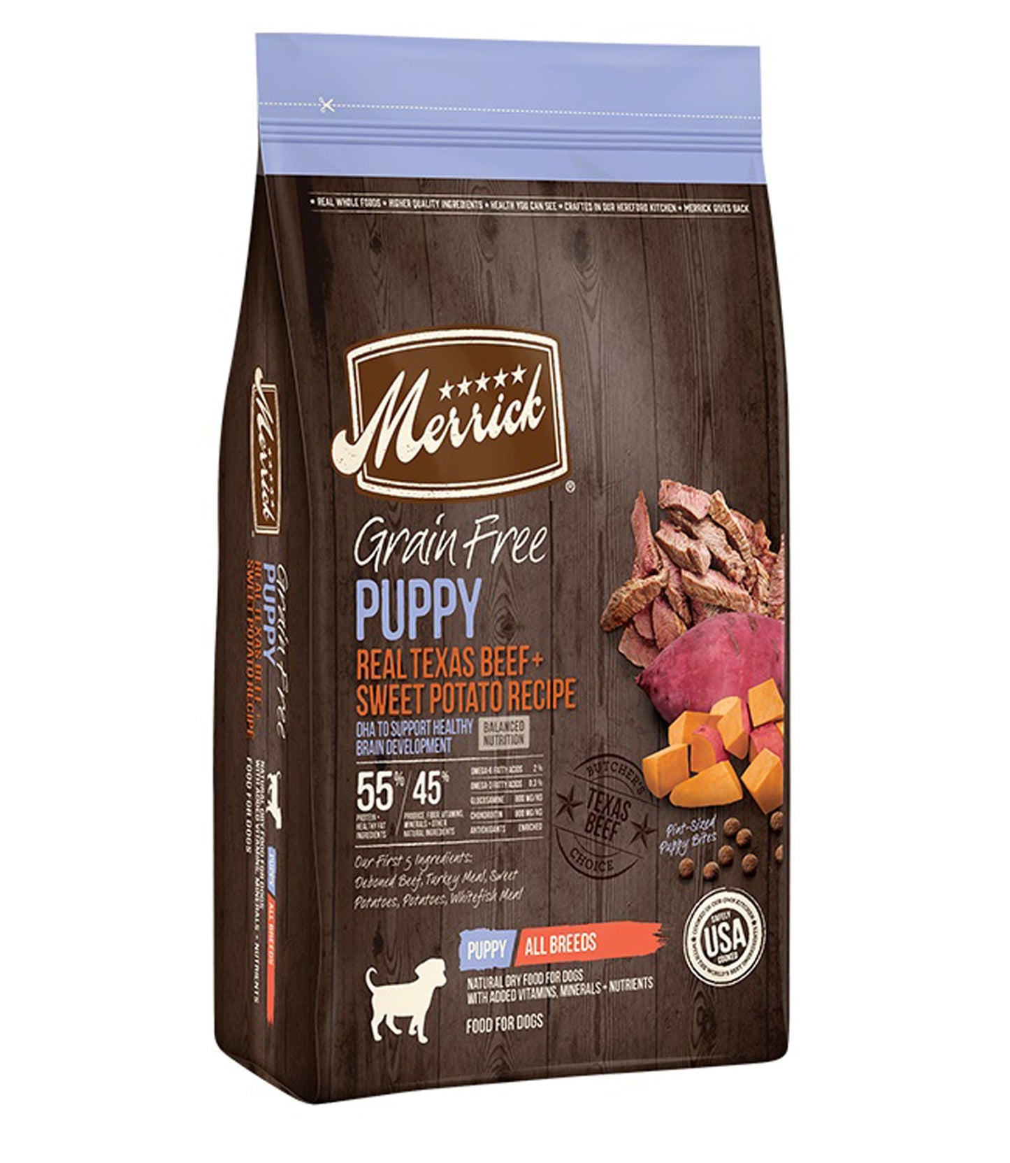 Merrick Dog Grain Free Puppy Beef And Sweet Potato 4Lb