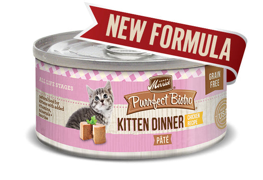 Merrick Cat Purrfect Bistro Pate Kitten 3oz. (Case of 24)