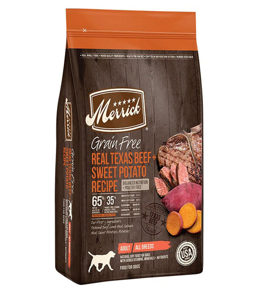 Merrick Dog Grain Free Beef And Sweet Potato 10Lb