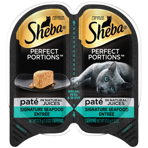 Sheba Perfect Portions Pate Wet Cat Food Signature Seafood 24ea/2.6 oz