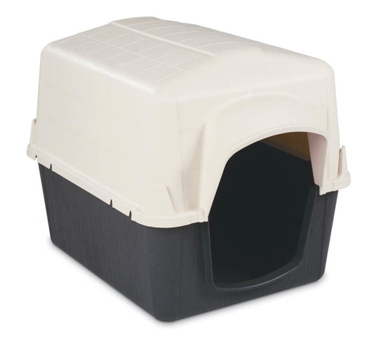 Petmate Barnhome III Dog House Bleached Linen/Black 1ea/SM