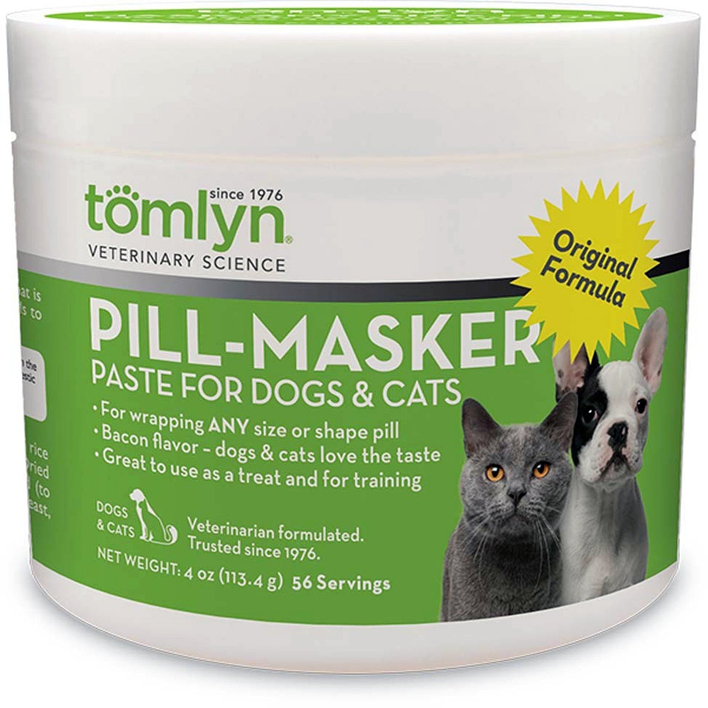 Tomlyn Pill-Masker Paste for Dogs & Cats 1ea/56 ct, 4 oz