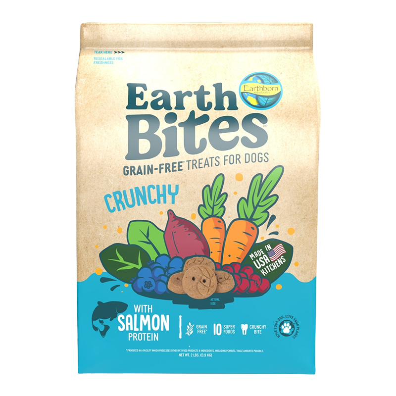 Earthborn Holistic EarthBites Crunchy Dog Treats Salmon & Pumpkin 1ea/2 lb