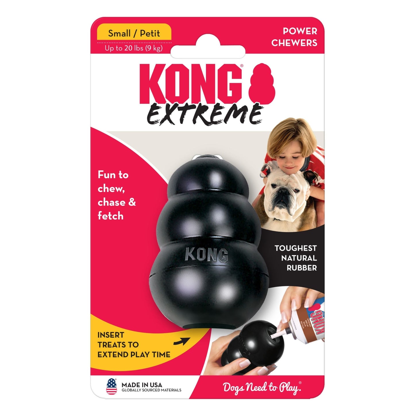 KONG Extreme Dog Toy Black 1ea/SM