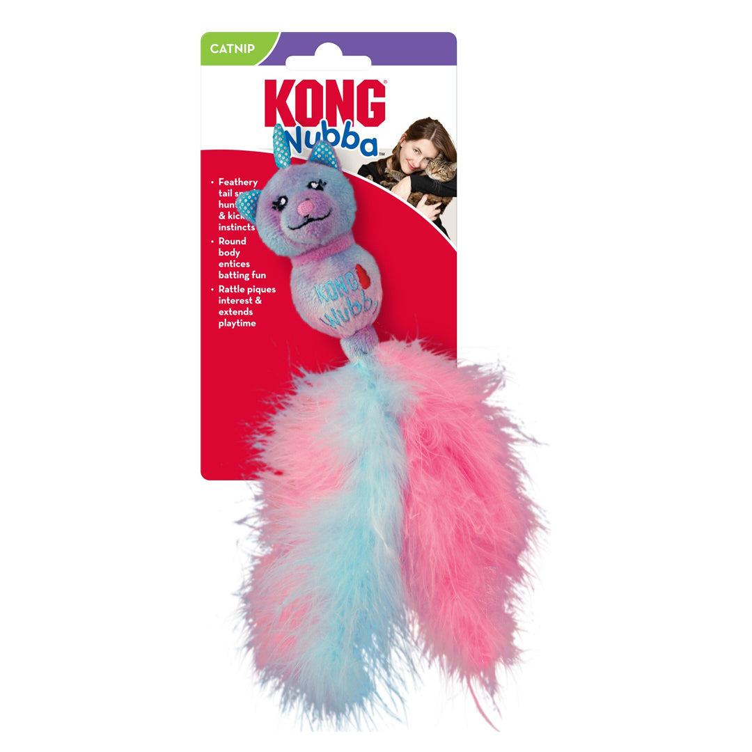 KONG Wubba Caticorn Cat Toy Pink/Light Blue 1ea/One Size