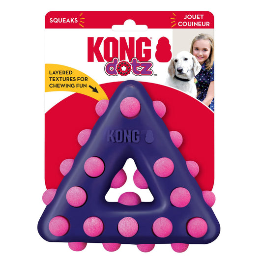 KONG Dotz Triangle Dog Toy 1ea/LG