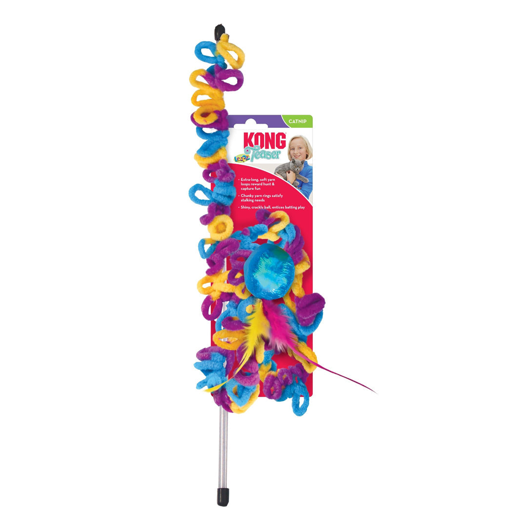 KONG Teaser Loopz Wand Cat Toy 1ea