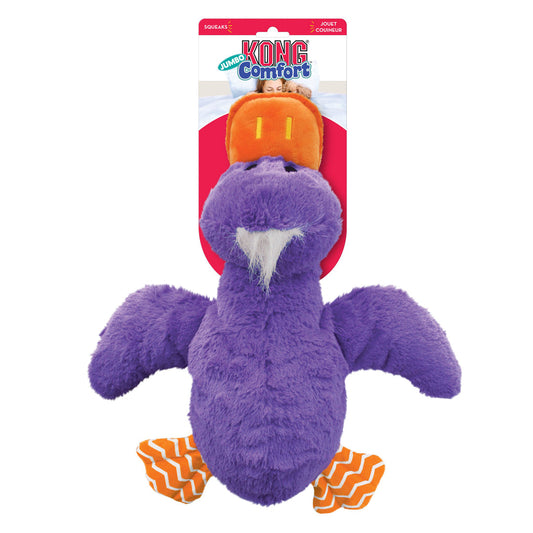 KONG Comfort Duck Jumbo Dog Toy Assorted 1ea/XL