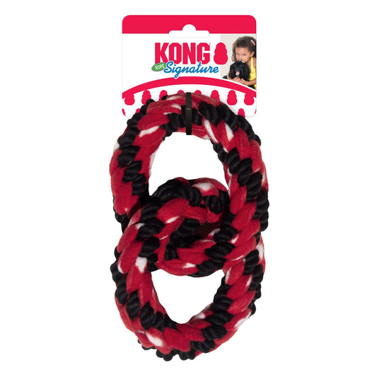 KONG Signature Rope Double Ring Tug Dog Toy 1ea