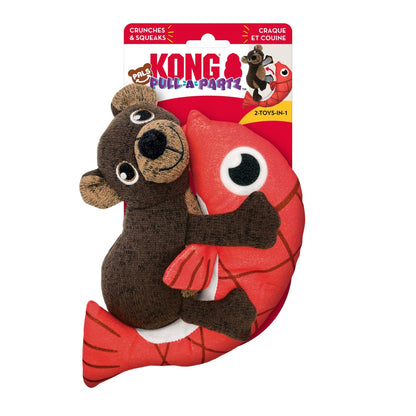 KONG Pull-A-Partz Pals Dog Toy Bear, MD (2 pack)