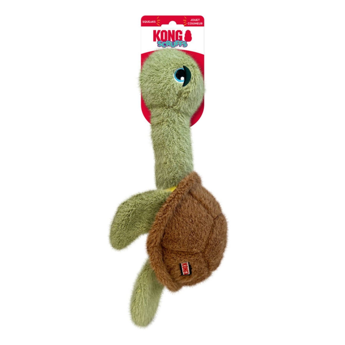 Kong Scruffs Dog Toy Turtle, 1ea/Medium/Large