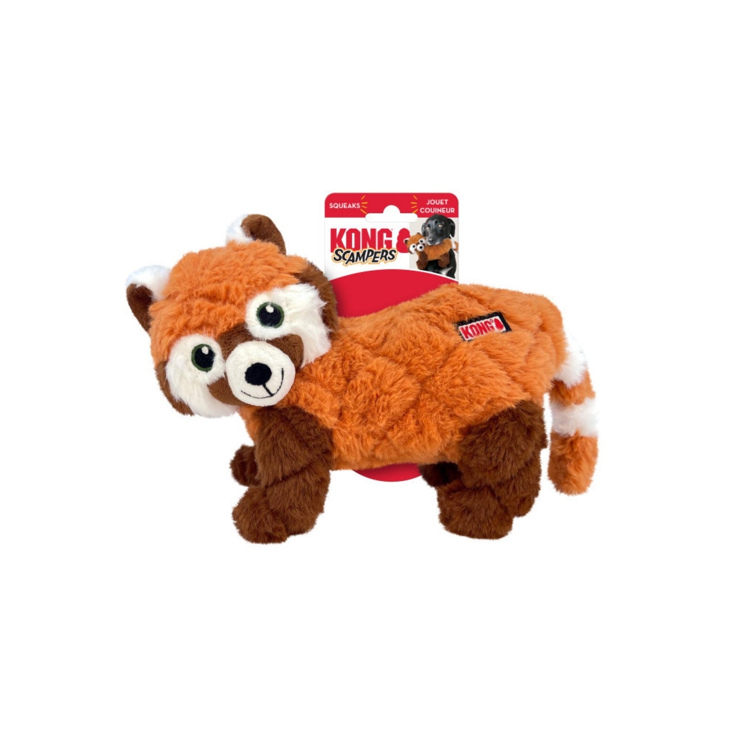 KONG Scampers Dog Toy Red Panda, 1ea/MD