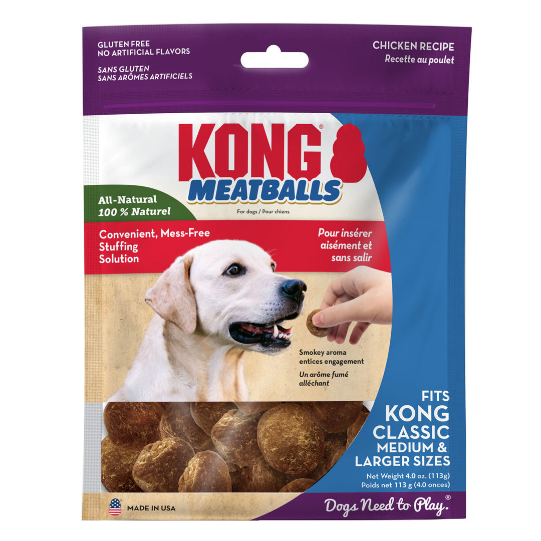 KONG Meatballs Dog Treat Standard 1ea/4 oz