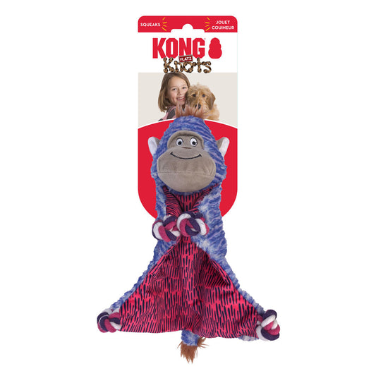 KONG Knots Flatz Dog Toy Monkey 1ea/SM/MD