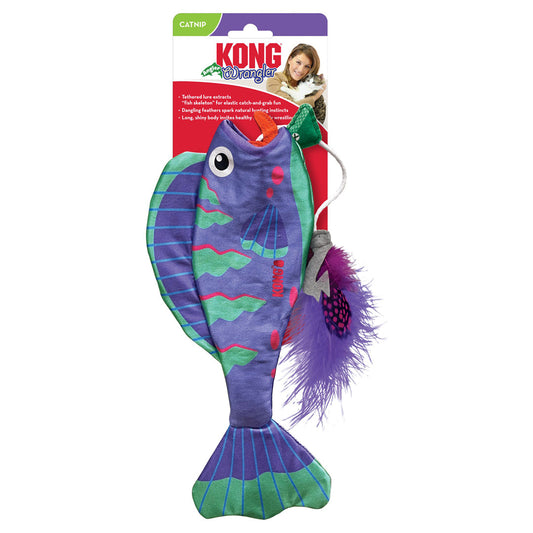 KONG Wrangler Angler Fish Cat Toy Assorted 1ea/One Size