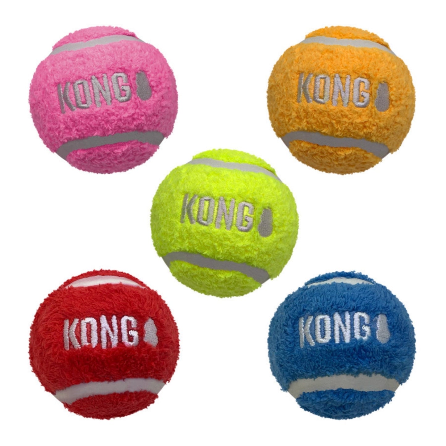 KONG Sport Softies Balls Dog Toy Assorted, 1ea/SM, Bulk