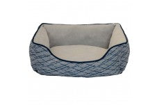 DMC Oval Faux Linen Dog Cuddler 1ea/31 in By 23 in