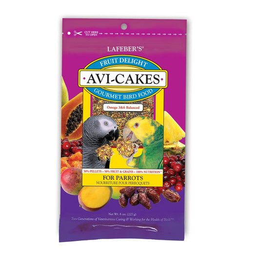 Lafeber Company Fruit Delight Avi-Cakes Parrot Treat 1ea/8 oz