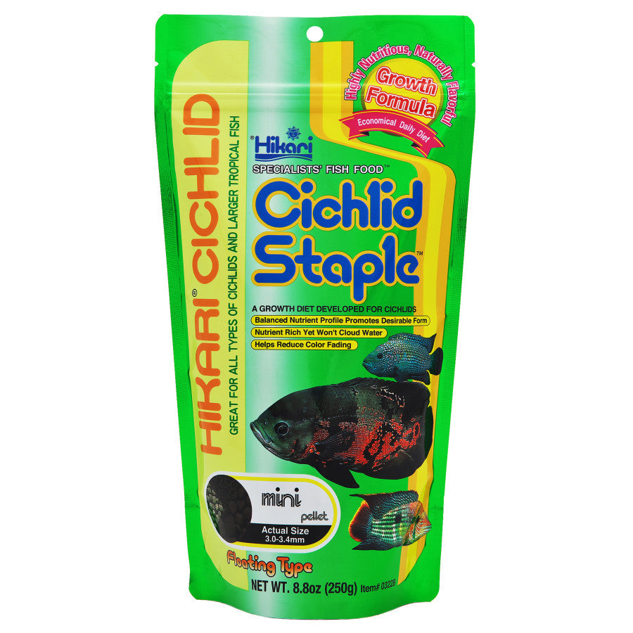 Hikari Cichlid Staple Pellet Fish Food Baby 8.8Oz