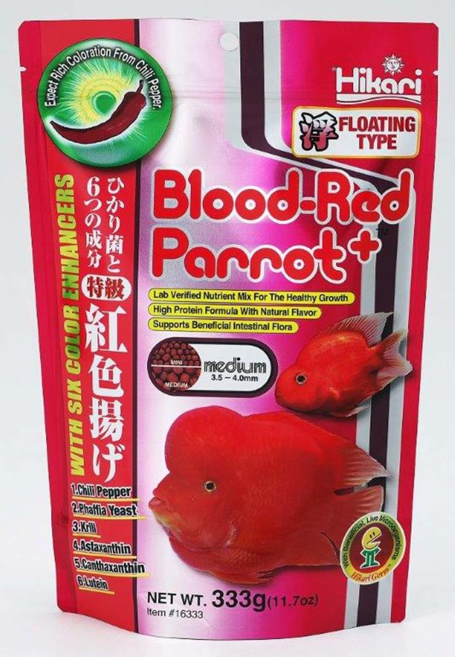 Hikari USA Blood-Red Parrot+ Floating Fish Food 1ea/11.7 oz, MD