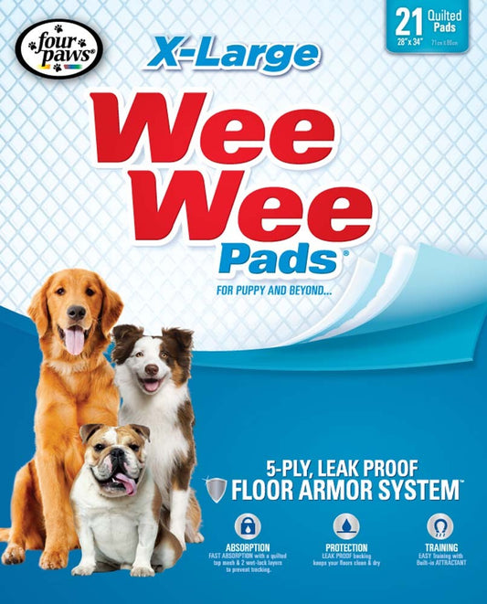 Four Paws Four Paws Wee-Wee Superior Performance X-Large Dog Pee Pads 21 Count 1ea/XL 28 in X 34 in