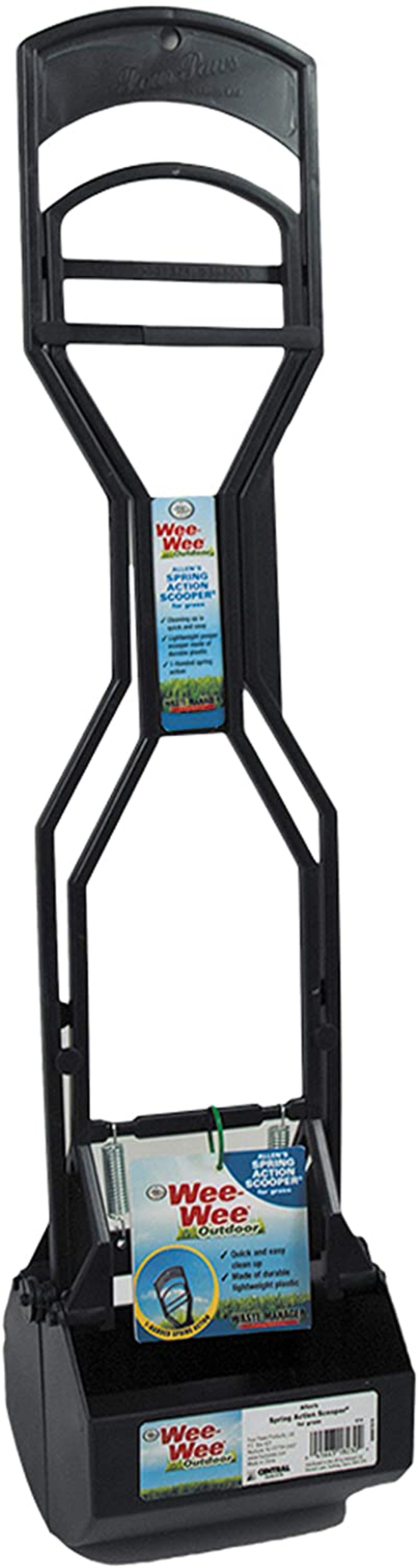 Four Paws Allen's Spring Action Dog Scooper For Grass Standard Black 1ea/5.13 in X 5.5 in X 24.75 in