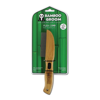 Bamboo Groom Rotating Flea Comb