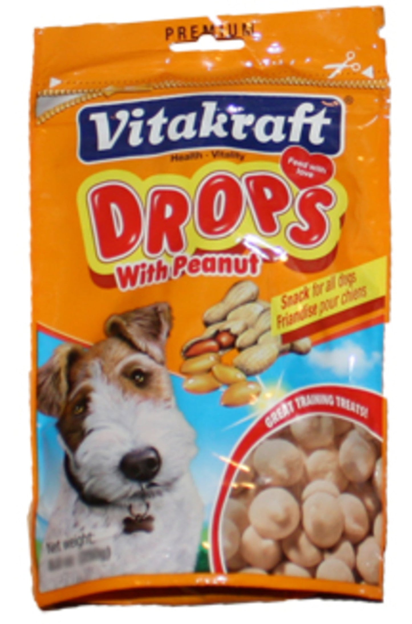 Vitakraft Drops Dog Treats Peanut 1ea/8.8 oz