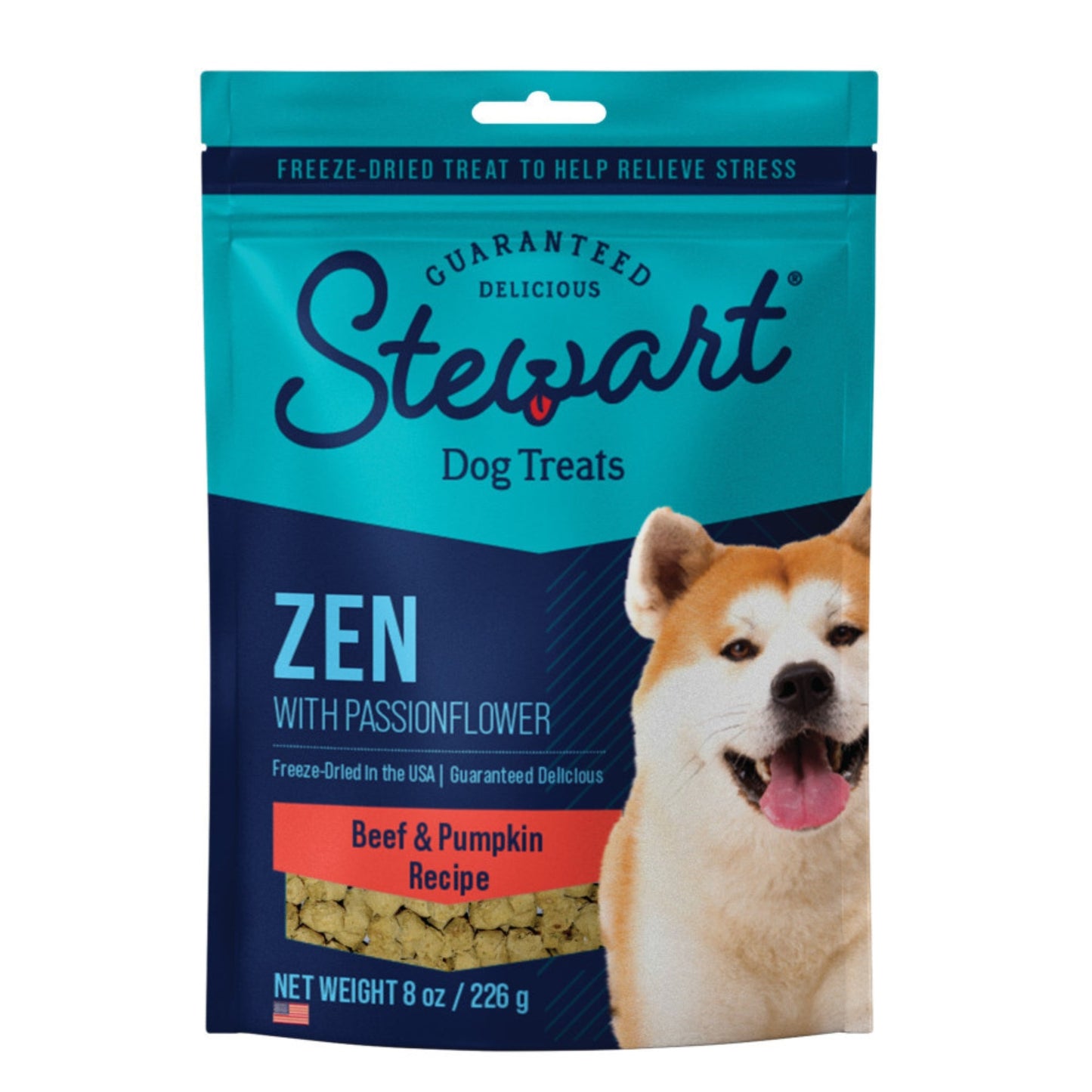 Stewart Zen w/Passionflower Freeze Dried Dog Treats for Stress Beef & Pumpkin, 1ea/8oz.