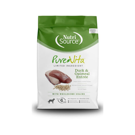 Pure Vita Dog Duck & Oatmeal 25Lb