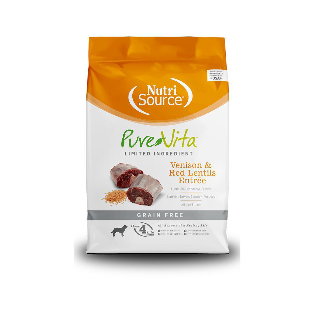 Pure Vita Dog Grain Free Venison 15Lb