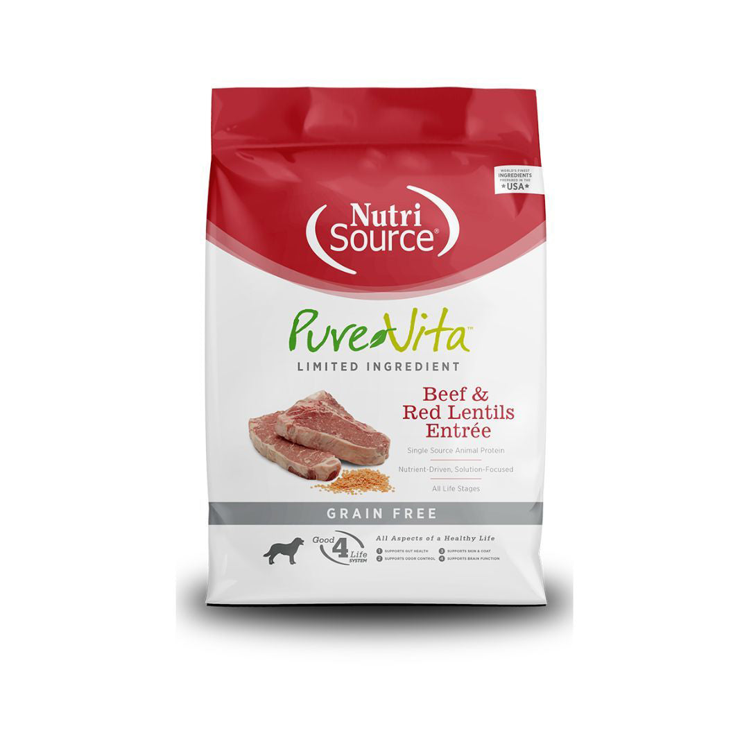 Pure Vita Dog Grain Free Beef 5Lb