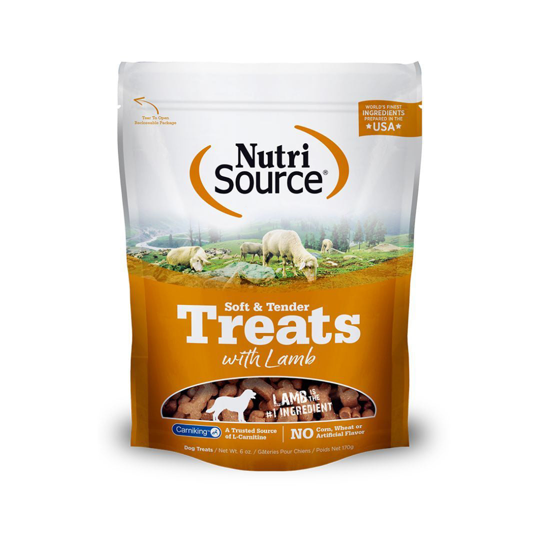 Nutrisource Dog Soft Tender Treat Lamb 6oz.